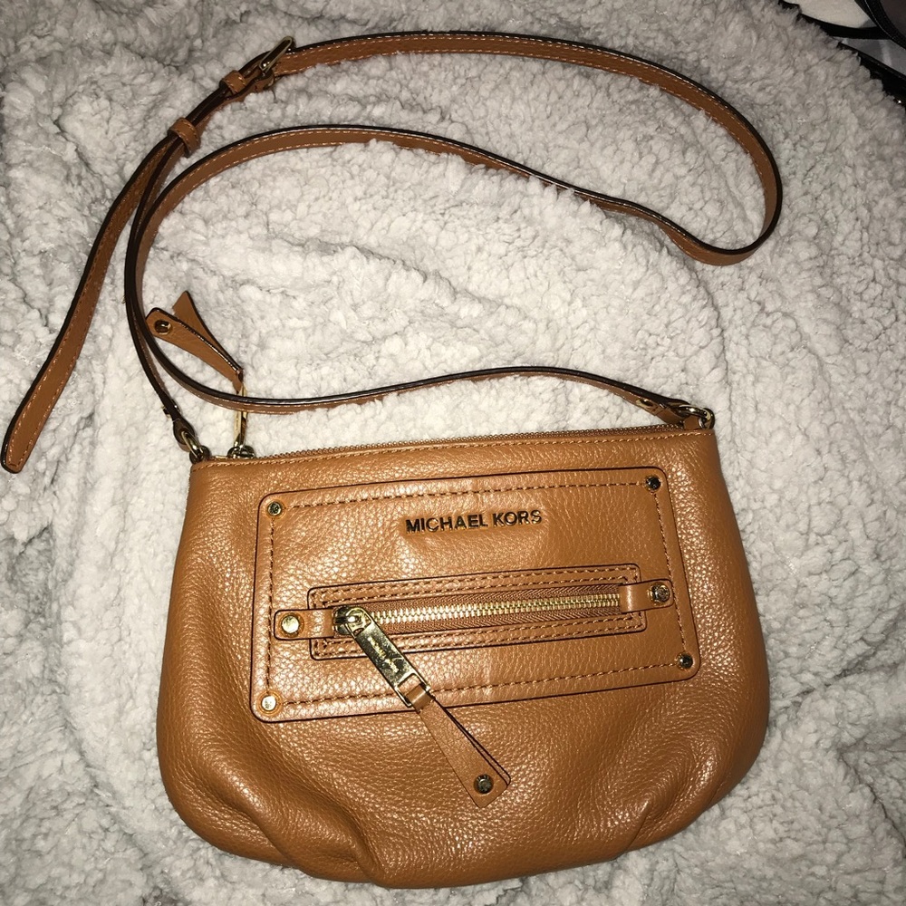 Michael Kors Cognac Crossbody Purse